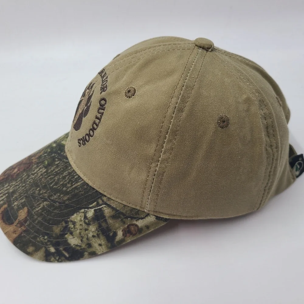 Wounded Warrior Outdoors Hat Strapback (Fits Small) Brown Camo Brim Casual Men‎